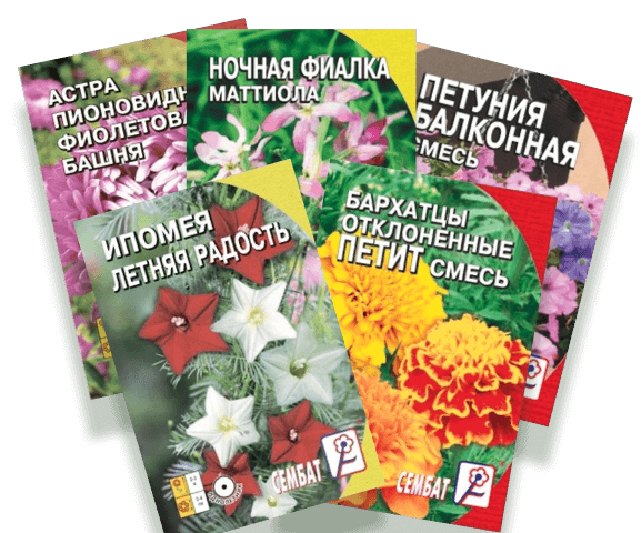 Пакетированные семена цветов